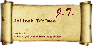Jelinek Tímea névjegykártya